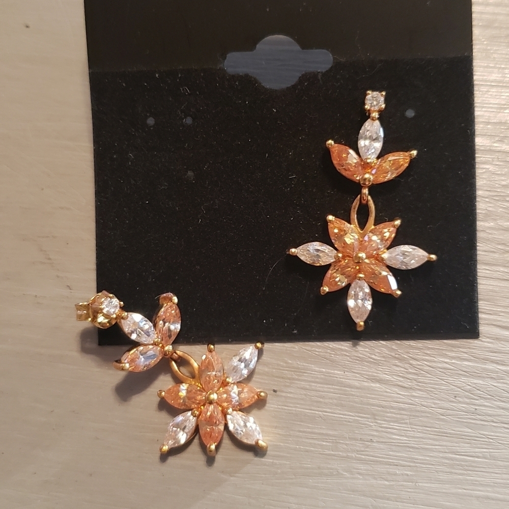 Sterling silver earrings - Picture 2 of 2